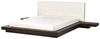 Bett mit Lattenrost ZEN 160 x 200 cm Kunstleder Dunkler Holzfarbton Bild 5