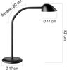 Unilux Schreibtischleuchte Easy 400093833 LED schwarz Bild 2