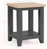 Julian Bowen Bordeaux Lampentisch, Dunkelgrau Bild 3