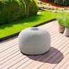 ENGLISH HOME Pouf Hocker | Rund Sitzpouf | Sitzhocker | Sitzpuff | Fußhocker | Strick Puff Hocker für Wohnzimmer, Schlafzimmer | Strickhocker Pouf Grau 35x50 cm Bild 5