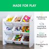 Humble Crew stilvolles Kinderregal in Abgeschliffen/Weiß! 9 Kisten für Spielzeug, ideal für Kinderzimmer. Ordnung mit schickem Design schaffen Bild 5