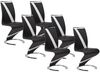 Vente-unique - TWIZY Stuhl Kunstleder Schwarz - B 49 cm x H 100 cm x L 61 cm Bild 4