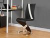 Vente-unique - TWIZY Stuhl Kunstleder Schwarz - B 49 cm x H 100 cm x L 61 cm Bild 2