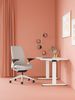 Steelcase Series 2 Bürostuhl mit Netzrücken in Möwengrau und Sitzbezug in Trüffel mit Kopfstütze, 72 x 64 x 101 cm Bild 2