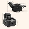 HOMCOM Massagesessel Fernsehsessel mit 8 Massagemodi, Fernbedienung (TV-Sessel, 1-St, Ruhesessel), mit Becherhalter Bild 3