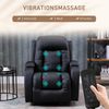 HOMCOM Massagesessel Fernsehsessel mit 8 Massagemodi, Fernbedienung (TV-Sessel, 1-St, Ruhesessel), mit Becherhalter Bild 4