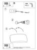 Wandleuchte, Glas, UP DOWN, Keramik, Grau Bild 5