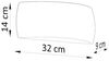 Wandleuchte, Glas, UP DOWN, Keramik, Grau Bild 2