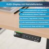 Desktopia Pro X - Elektrisch höhenverstellbarer Schreibtisch / Ergonomischer Tisch mit Memory-Funktion, Buche, Gestell Grau, 180x80 cm Bild 4