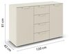 rauch Aditio Box, Kommode, 2-türig, 4 Schubladen, mit Softclose-Funktion, Farbe Beige, BxHxT 120x81x42cm Bild 3