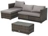 SVITA Poly-Rattan Lounge QUEENS Sofa Gartenset Garnitur Rattan Gartenmöbel Braun Bild 3