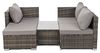 SVITA Poly-Rattan Lounge QUEENS Sofa Gartenset Garnitur Rattan Gartenmöbel Braun Bild 2