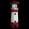 Solar-Leuchtturm 27,5cm mit rotierendem LED Licht Gartenleuchte Terrassendeko Bild 2