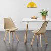 Esszimmerstuhl Fläten 6er Set Kunstleder Beige [en. casa] Bild 2