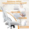 DUMOS Bürostuhl Ergonomisch, Schreibtischstuhl mit Lendenwirbelstütze, Verstellbaren Armlehnen Drehstuhl, Höhenverstellbarer Office Chair, Bürostühle Geeignet für Büro und Schlafzimmer (Grau) Bild 3