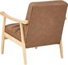 Sessel LEKNES Kunstleder Braun Bild 5