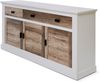 Jahnke Sideboard, Engineered Wood, Canyon Eiche/Weiss Struktur, One Size Bild 4