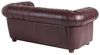 Bridgeport Sofa 2-Sitzer Wischleder Rot Buche Nussbaumfarben Bild 3