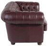 Bridgeport Sofa 2-Sitzer Wischleder Rot Buche Nussbaumfarben Bild 5