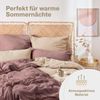 Blumtal Bettwäsche Musselin 100% Baumwolle im Set, Kopfkissenbezug & Deckenbezug, 3 teilig Bild 3