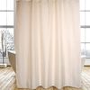 MSV Duschvorhang BERBERA Breite 180 cm, Premium Anti-Schimmel Textil-Duschvorhang, Polyester, 180x200 cm, waschbar, beige-braun, gemustert Bild 3