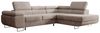 Selsey STEVIL - Ecksofa L-Sofa mit Schlaffunktion, Bettkasten, Ottomane rechts, Cordbezug Dunkelbeige Bild 4