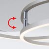 Briloner Leuchten LED Deckenleuchte, Deckenlampe dimmbar, inkl. Memoryfunktion, Drehbar, 3. 200 Lumen, Chrom-Alu, Ø 30cm, 40 W Bild 4