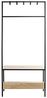 HAKU Möbel Standgarderobe eiche, schwarz, MDF, Metall - Maße: B 80 cm x H 180 cm x T 35 cm, Style: Modern Bild 4