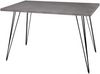 Esstisch schwarz matt graphit 140x90 cm Big System Draht-72-A 140x90 starr Bild 2