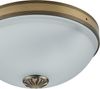 Eglo 82741 Deckenlampe IMPERIAL Metallguss brüniert, Glas satiniert weiss E27 max. 2X40W H:14cm Ø31cm dimmbar Bild 5