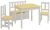 Kindertischset Lousame Kiefernholz Natur / Weiß [en. casa] Bild 3