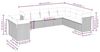 vidaXL 10-tlg. Garten-Sofagarnitur mit Kissen Beige Poly Rattan 3249697 Bild 3