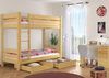 Erst-Holz Stockbett für Erwachsene 90x200 Etagenbett teilbar 2 Rollroste Doppelbettkasten Bild 4