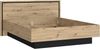 FORTE Trondheim Bett, Holzwerkstoff, Schwarz/Braun, 178,6 x 93,5 x 208,6 cm Bild 4