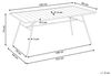 Gartentisch TERENZO 160 cm 90 cm Metall Hellbeige Bild 3