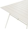 Gartentisch TERENZO 160 cm 90 cm Metall Hellbeige Bild 5