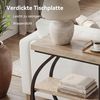 LITTLE TREE 105 cm Konsolentisch, industrieller 3-stufiger Sofatisch hinter dem Sofa, Flurtisch, Eingangstisch mit gewölbtem Metallrahmen und Ablageflächen für Wohnzimmer, Eingang, Hellbeige Bild 5