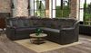 Cavadore Ecksofa Bensil mit Federkern / Polsterecke mit Bettfunktion / 265 x 94 x 215 / Lederoptik Schwarz Bild 2