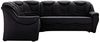 Cavadore Ecksofa Bensil mit Federkern / Polsterecke mit Bettfunktion / 265 x 94 x 215 / Lederoptik Schwarz Bild 4