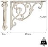 Moritz Wandregalhalter 2er Set Regalwinkel 18 x 22,5 cm Regalträger, Regalträger Regalwinkel Regalhalterung Wandregal Regal Kommode Bild 3
