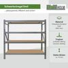 Schwerlastregal Emil 180x190x60 cm 3200 kg aus Stahl Stecksystem 4 Fachböden Pickregal Lagerregal Bild 3