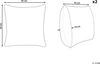 Kissen 2er Set Geometrisches Muster AGASTACHE 45 x 45 cm Rosa Bild 3