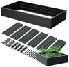 PROSPERPLAST Gewächshaus für Gemüse/Beetabdeckung mit Fenstern Gartenrabatte IBWR anthrazit Bild 1