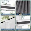 Sanfree Plissee Klemmfix Plisseerollo ohne Bohren Anthrazit B80 x H130cm inkl. Klemmträger Blickdicht und lichtdurchlässig Jalousie Faltrollo Sichtschutz und Sonnenschutz Rollo für Fenster & Tür Bild 3
