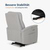 M MCombo Relaxsessel mit Liegefunktion, Fernsehsessel Elektrisch Verstellbar, TV Sessel, Recliner Chair, USB & Seitentasche, Sessel Wohnzimmer Relax, 7077 (Hellgrau) Bild 5