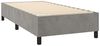 vidaXL Boxspringbett mit Matratze Hellgrau 90x200 cm Samt 3143001 Bild 4