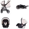 Chipolino Kombikinderwagen Ultera 2 in 1 Babyschale Fußabdeckung klappbar Korb beige Bild 5
