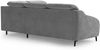 CAVADORE Ecksofa Blue/Eckcouch im modernen Design, inklusiv Kopfteilverstellung und mattschwarzen Metallfüßen / 258 x 93 x 249 / Mikrofaser, Mittelgrau Bild 5