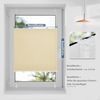 Sanfree Plissee Klemmfix Plisseerollo ohne Bohren Creme B100 x H130cm inkl. Klemmträger Blickdicht und lichtdurchlässig Jalousie Faltrollo Sichtschutz und Sonnenschutz Rollo für Fenster & Tür Bild 5