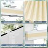 Sanfree Plissee Klemmfix Plisseerollo ohne Bohren Creme B100 x H130cm inkl. Klemmträger Blickdicht und lichtdurchlässig Jalousie Faltrollo Sichtschutz und Sonnenschutz Rollo für Fenster & Tür Bild 3